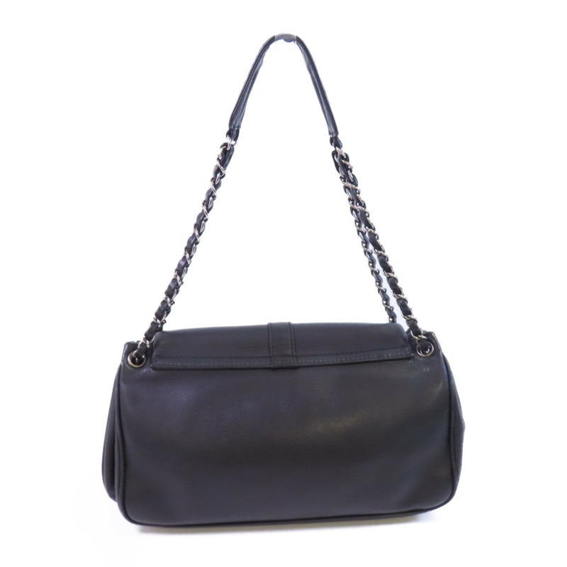CHANEL 牛皮皮革Shoulder Bag銀扣鏈帶肩背袋-1