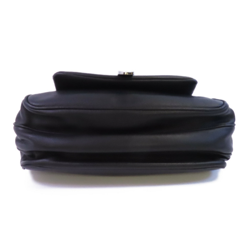 CHANEL 牛皮皮革Shoulder Bag銀扣鏈帶肩背袋-3