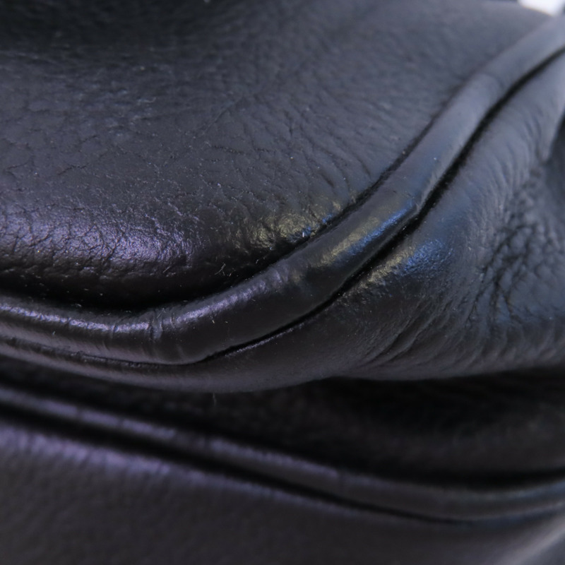 CHANEL 牛皮皮革Shoulder Bag銀扣鏈帶肩背袋-6