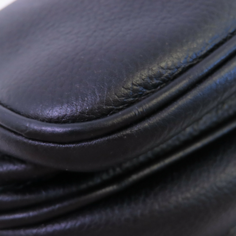 CHANEL 牛皮皮革Shoulder Bag銀扣鏈帶肩背袋-7