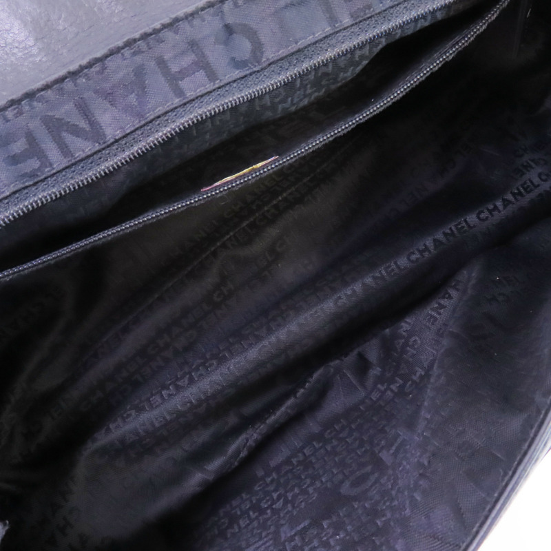 CHANEL 牛皮皮革Shoulder Bag銀扣鏈帶肩背袋-13