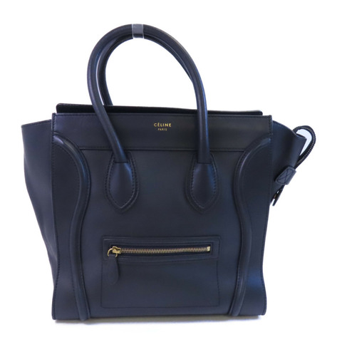 CELINE 牛皮皮革Mini Luggage金扣手挽袋