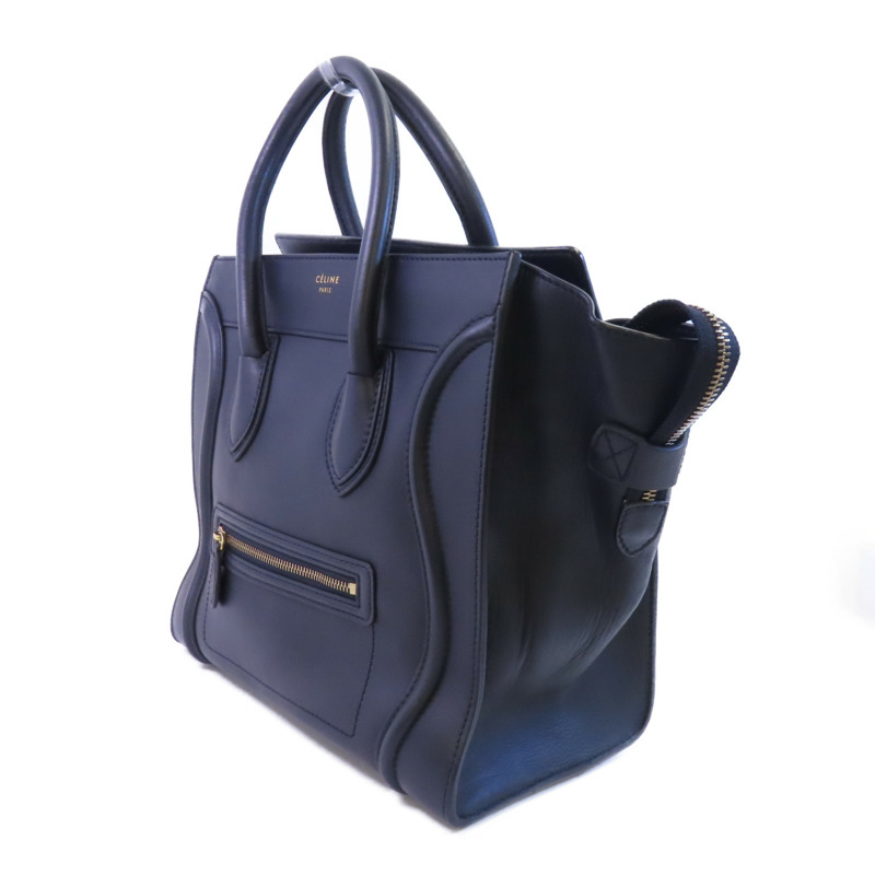 CELINE 牛皮皮革Mini Luggage金扣手挽袋-2