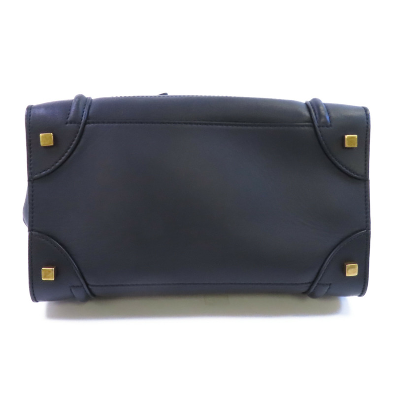 CELINE 牛皮皮革Mini Luggage金扣手挽袋-4