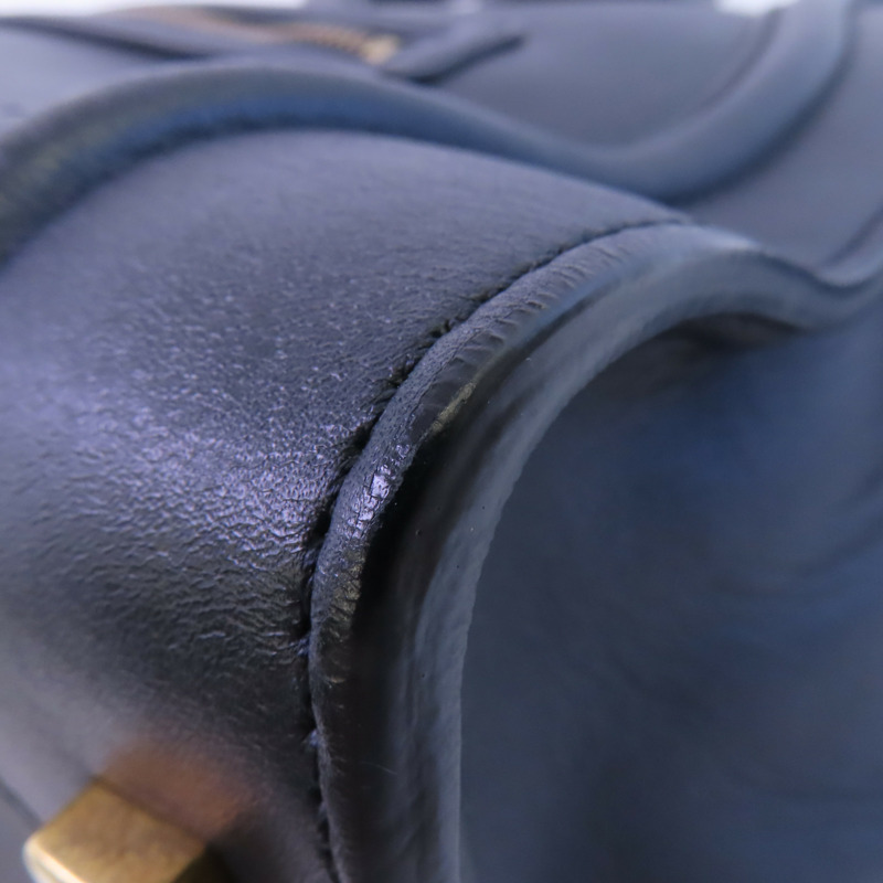 CELINE 牛皮皮革Mini Luggage金扣手挽袋-7