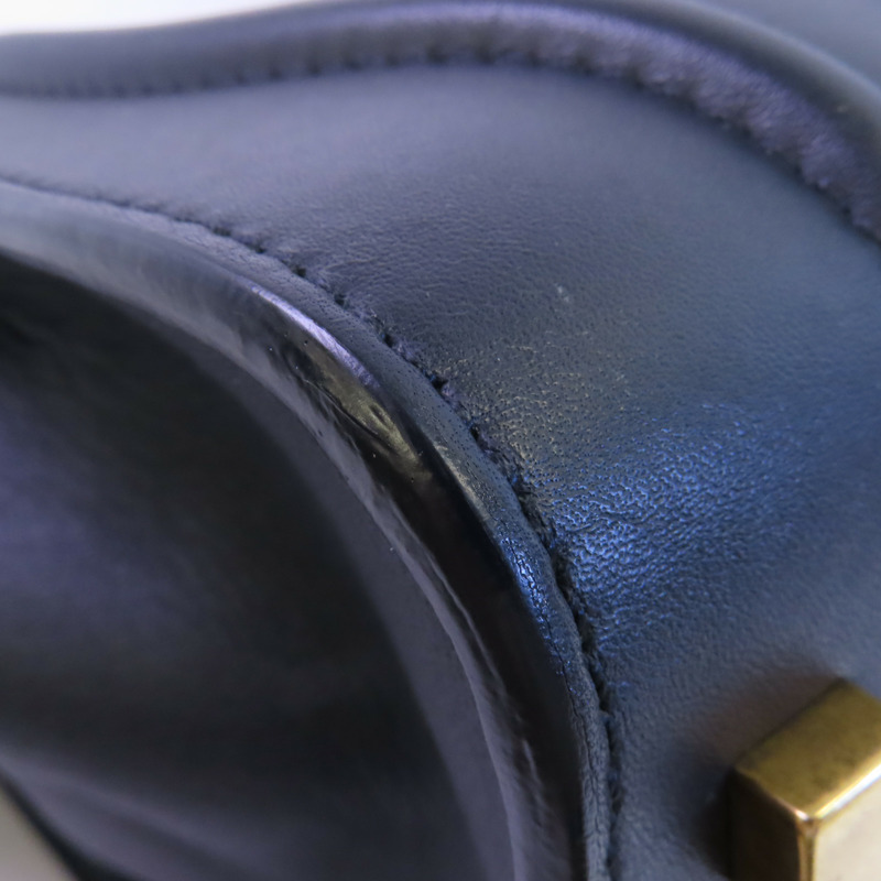 CELINE 牛皮皮革Mini Luggage金扣手挽袋-8