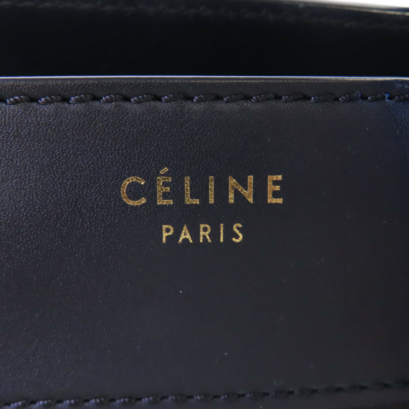CELINE 牛皮皮革Mini Luggage金扣手挽袋-10