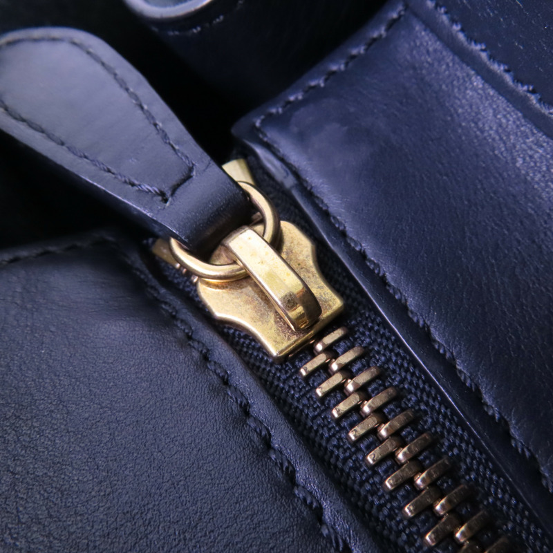 CELINE 牛皮皮革Mini Luggage金扣手挽袋-12