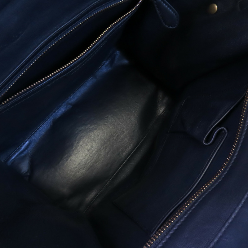 CELINE 牛皮皮革Mini Luggage金扣手挽袋-13