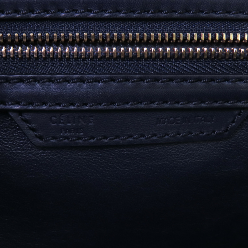 CELINE 牛皮皮革Mini Luggage金扣手挽袋-14