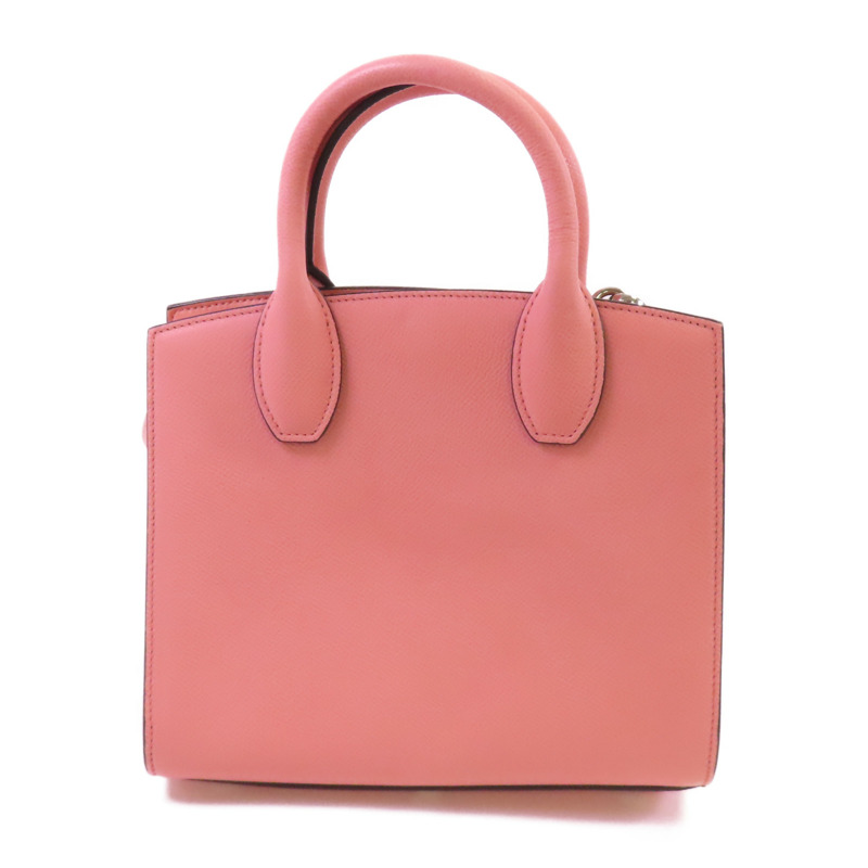 Salvatore Ferragamo 牛皮皮革Studio Box Bag銀扣手挽肩背兩用袋-1