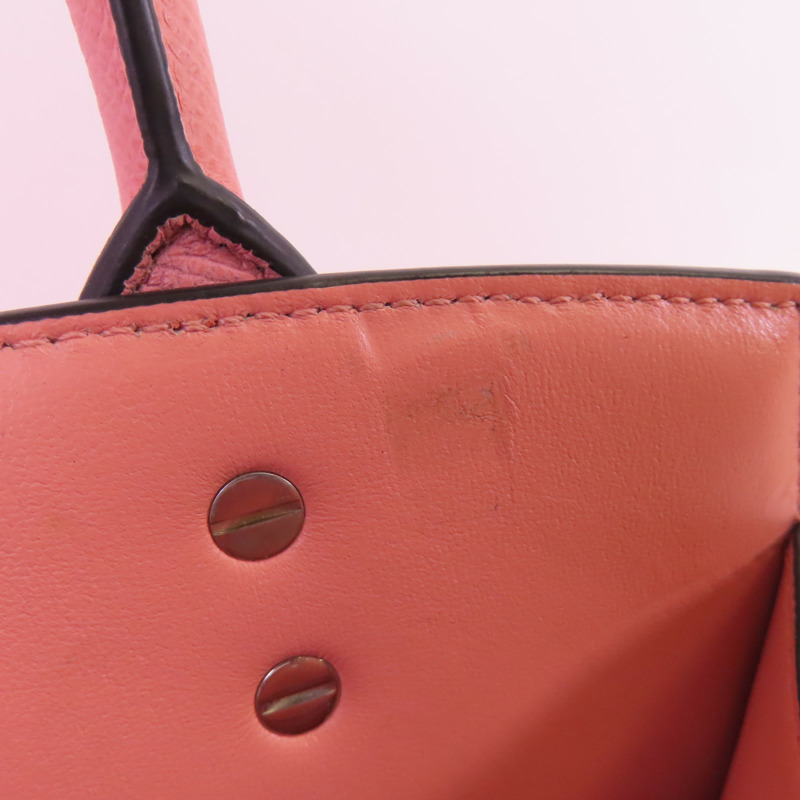 Salvatore Ferragamo 牛皮皮革Studio Box Bag銀扣手挽肩背兩用袋-13