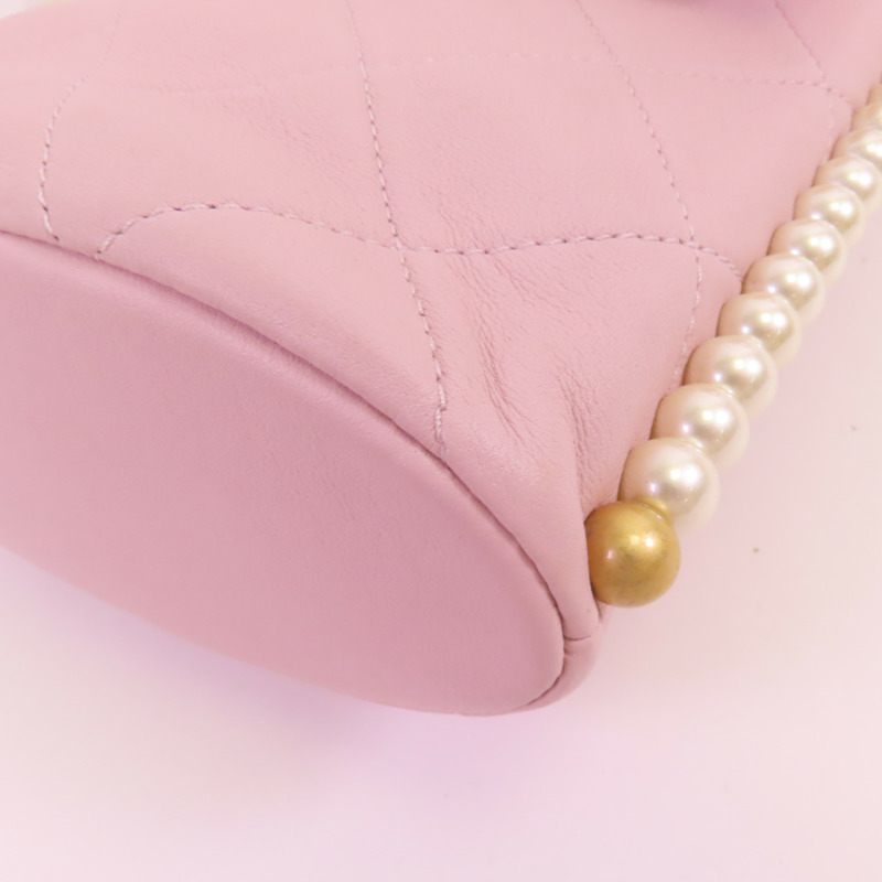 CHANEL 牛皮皮革Chain Shoulder金扣肩背袋-7