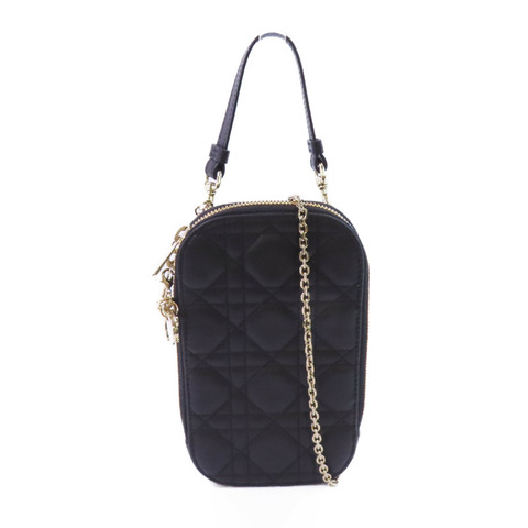 Dior 羊皮皮革Phone Bag金扣手挽肩背兩用袋