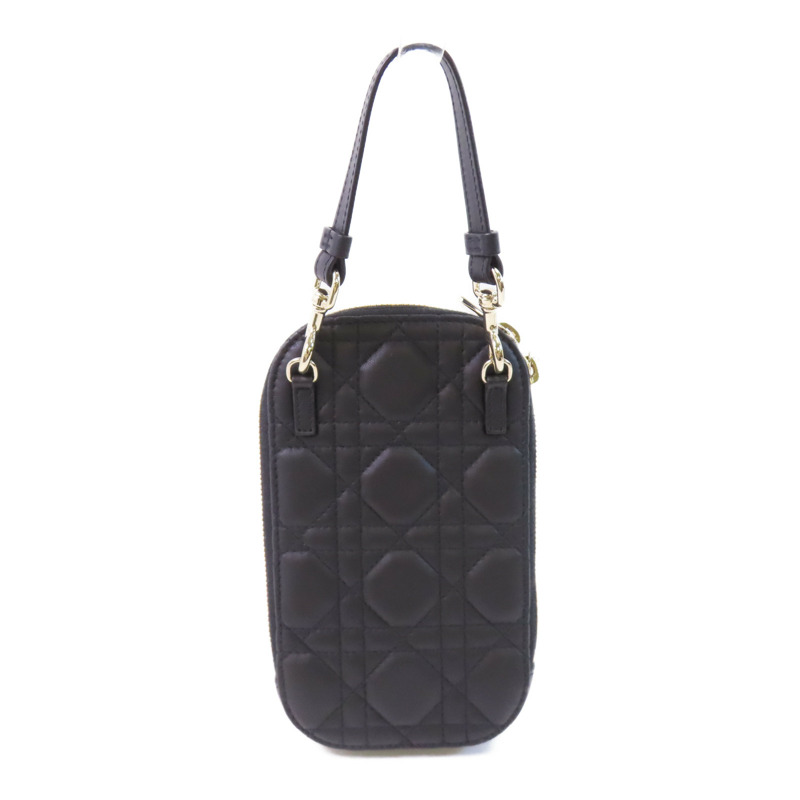 Dior 羊皮皮革Phone Bag金扣手挽肩背兩用袋-1