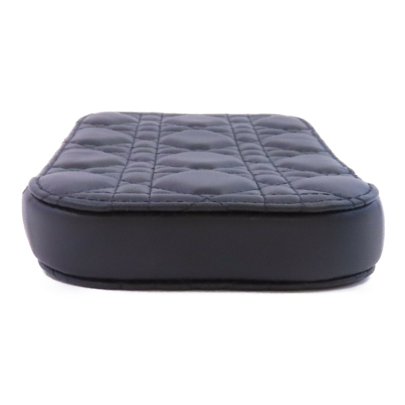 Dior 羊皮皮革Phone Bag金扣手挽肩背兩用袋-3