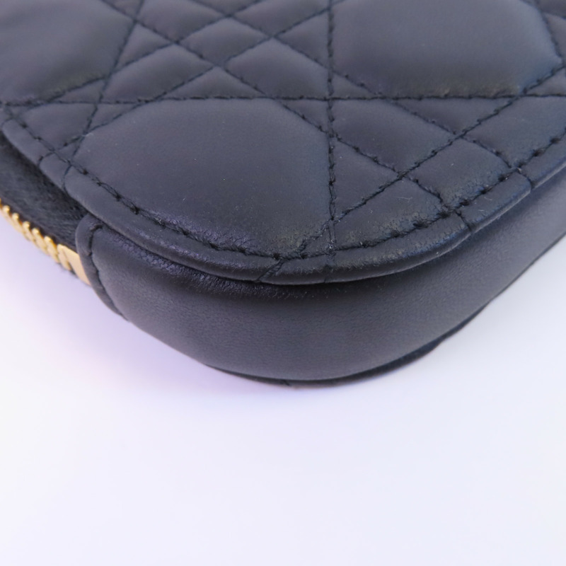 Dior 羊皮皮革Phone Bag金扣手挽肩背兩用袋-5