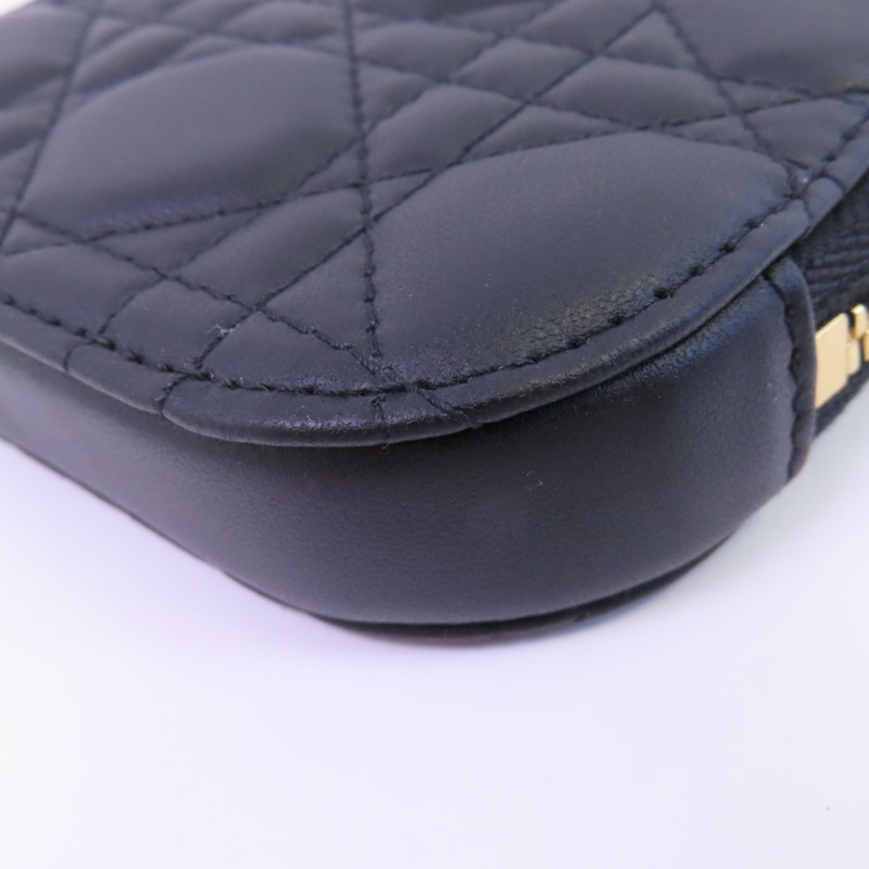 Dior 羊皮皮革Phone Bag金扣手挽肩背兩用袋-6