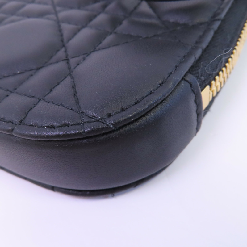 Dior 羊皮皮革Phone Bag金扣手挽肩背兩用袋-8