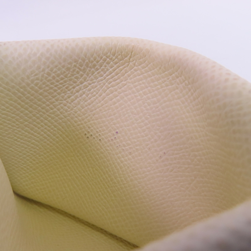 HERMES Epsom皮革Calvi Duo銀扣卡套-12