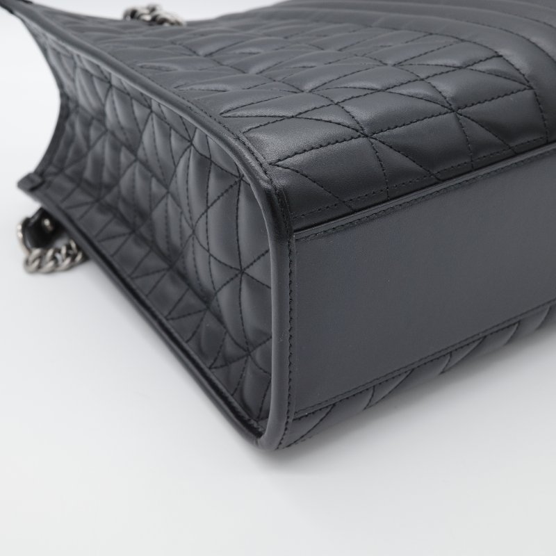 Gucci 古馳 GG Marmont  黑色 小牛皮 中型托特包-5