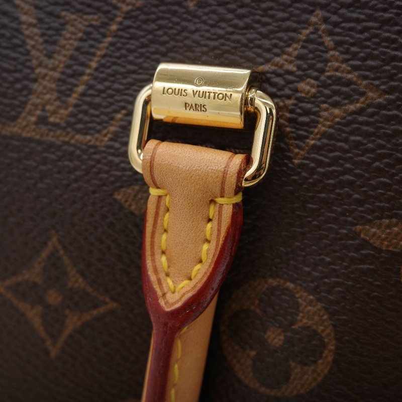 Louis Vuitton 路易威登  Pallas 酒紅紫色 帆布 皮革 手提包 斜背包-7
