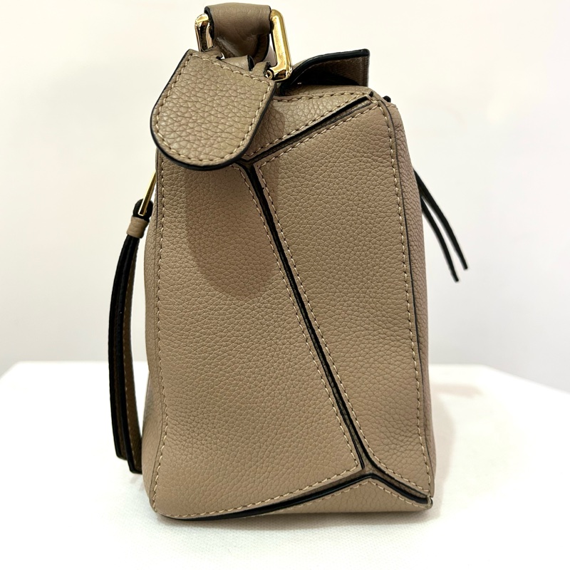 沙色牛皮金釦PUZZLE SMALL-3