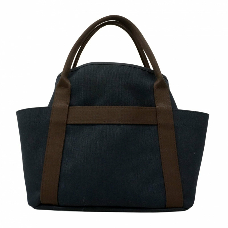 愛馬仕 Hermès Sac de Pansage 帆布手提包，海軍藍，飾有 K 字印記，女士兩用款-11