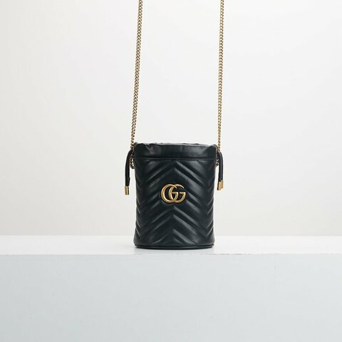 二手 Gucci marmont mini 水桶包