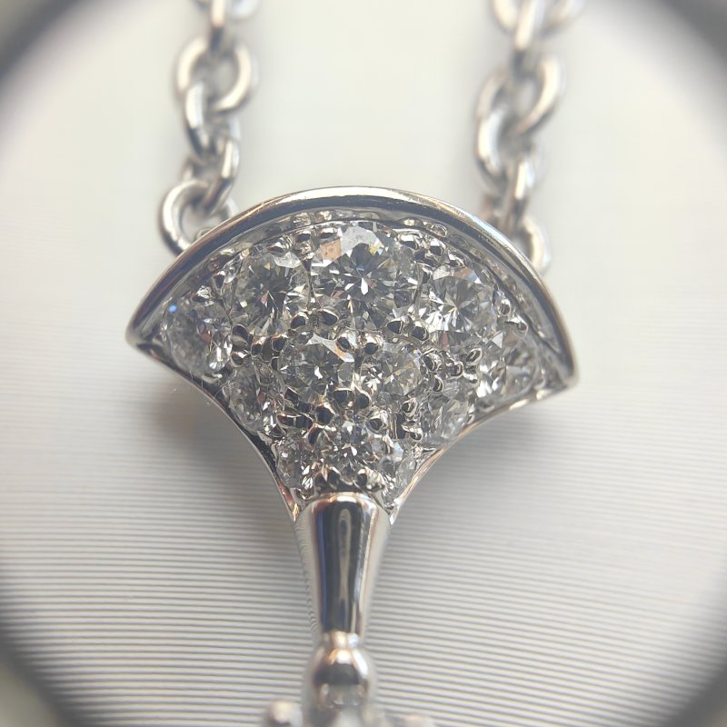 Bvlgari 寶格麗 18K 白金鑲鑽 DIVAS DREAM 項鍊套裝-4