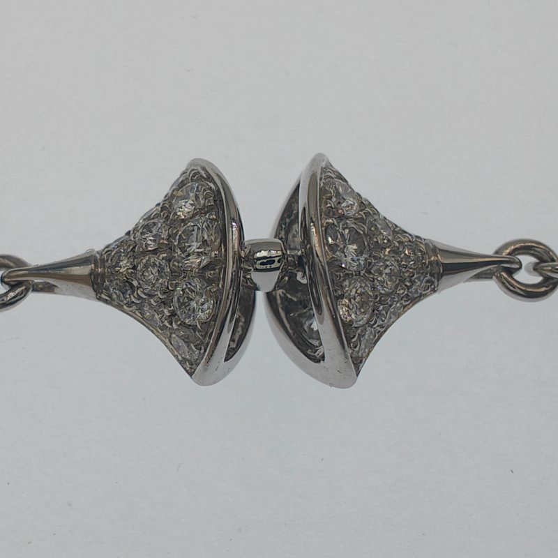 Bvlgari 寶格麗 18K 白金鑲鑽 DIVAS DREAM 項鍊套裝-6