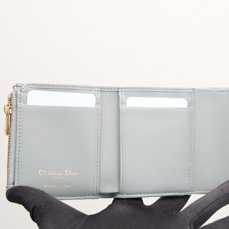 DIOR saddle 馬鞍短夾/灰老花-16