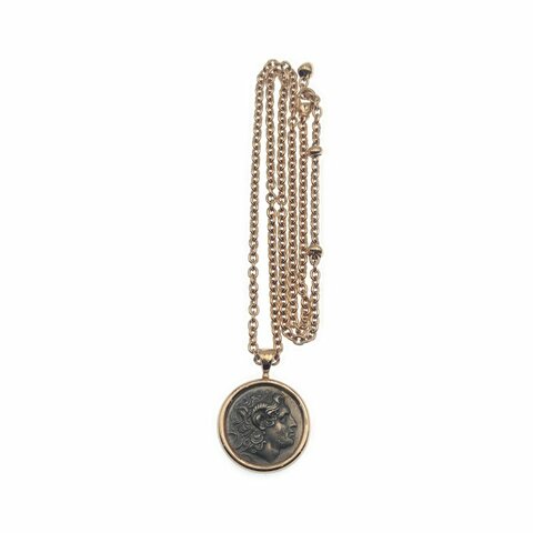 Bvlgari 寶格麗 18K 玫瑰金 Monete 古幣項鍊