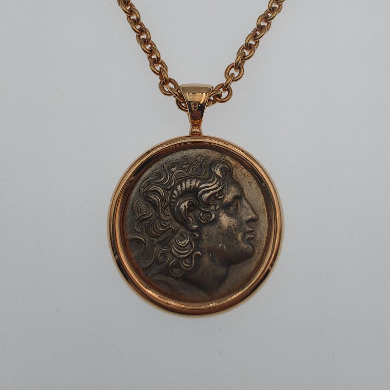 Bvlgari 寶格麗 18K 玫瑰金 Monete 古幣項鍊-1