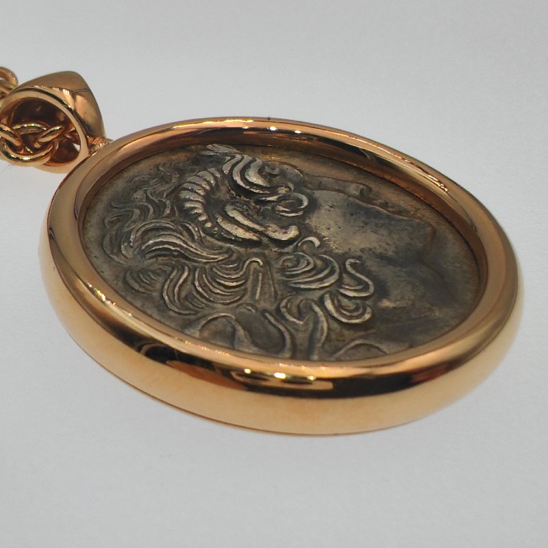 Bvlgari 寶格麗 18K 玫瑰金 Monete 古幣項鍊-4