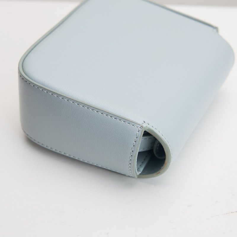 二手Celine mini凱旋門小包/冰川藍-9