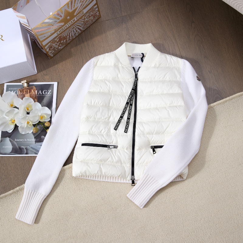 ❤️ MONCLER 氣質款 拼接羽絨外套-0