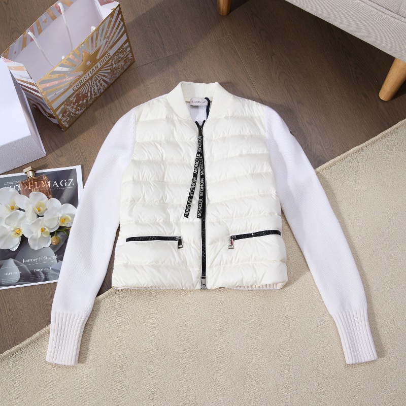 ❤️ MONCLER 氣質款 拼接羽絨外套-4