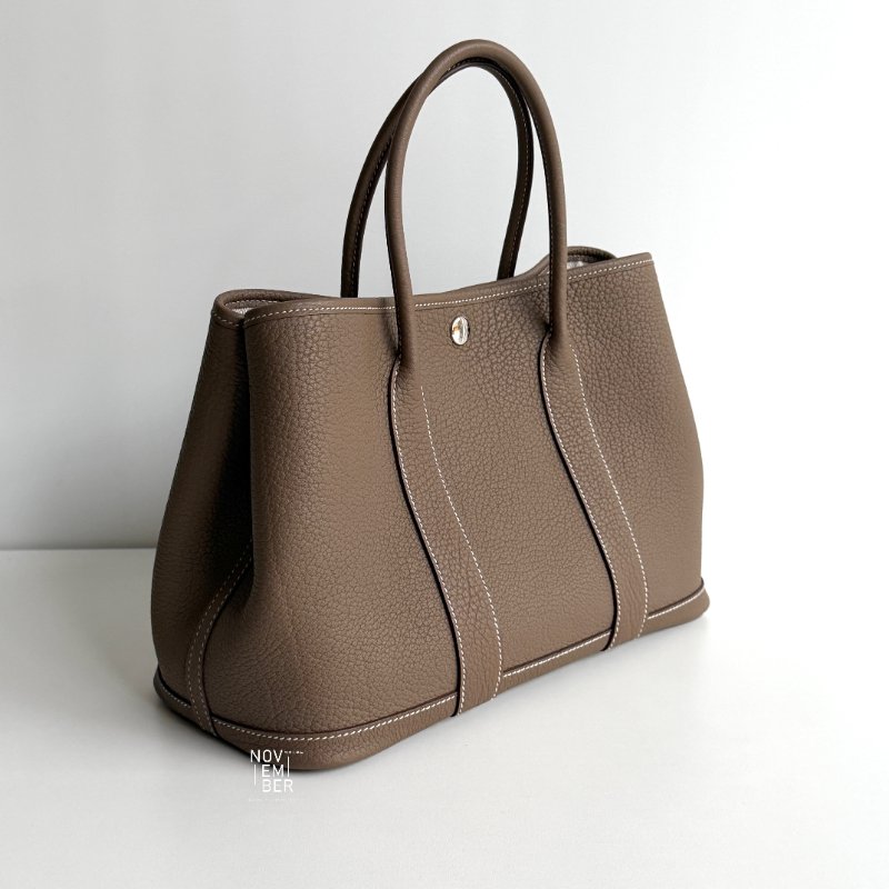 閒置新🙌🏻 Hermès 愛馬仕 Garden Party 30 大象灰-1