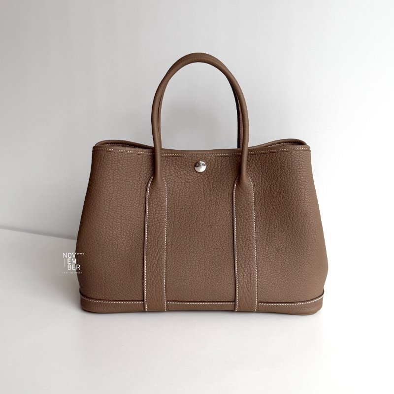 閒置新🙌🏻 Hermès 愛馬仕 Garden Party 30 大象灰-5