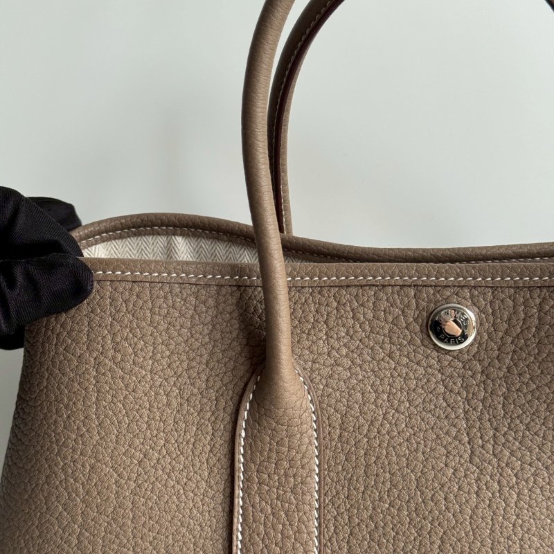 閒置新🙌🏻 Hermès 愛馬仕 Garden Party 30 大象灰-8