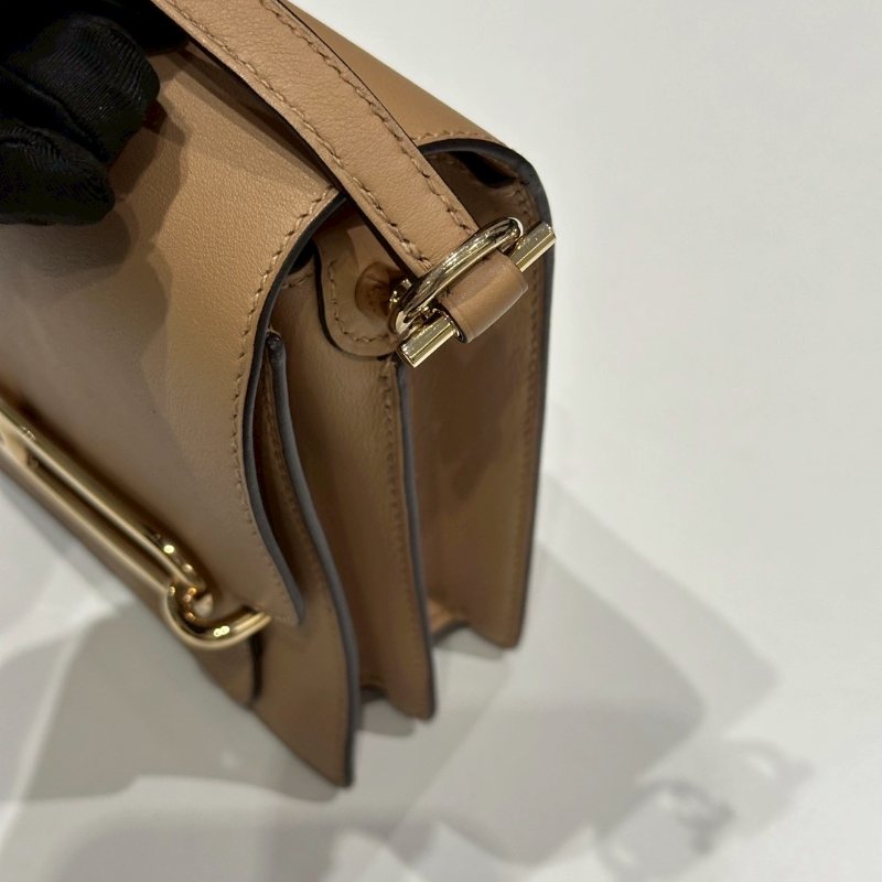 99新🆕 Hermès 愛馬仕 mini Roulis 奶茶色金釦-11