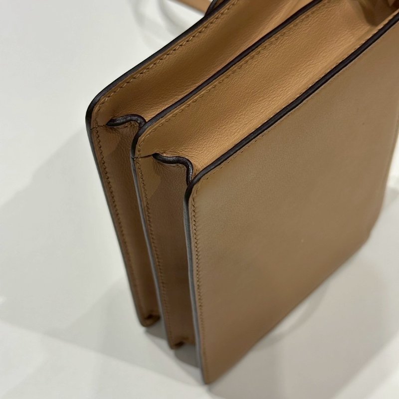 99新🆕 Hermès 愛馬仕 mini Roulis 奶茶色金釦-13