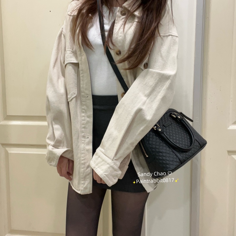 ෆ Gucci 全皮壓紋貝殼包 🈶購證-2