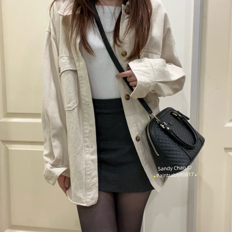 ෆ Gucci 全皮壓紋貝殼包 🈶購證-3