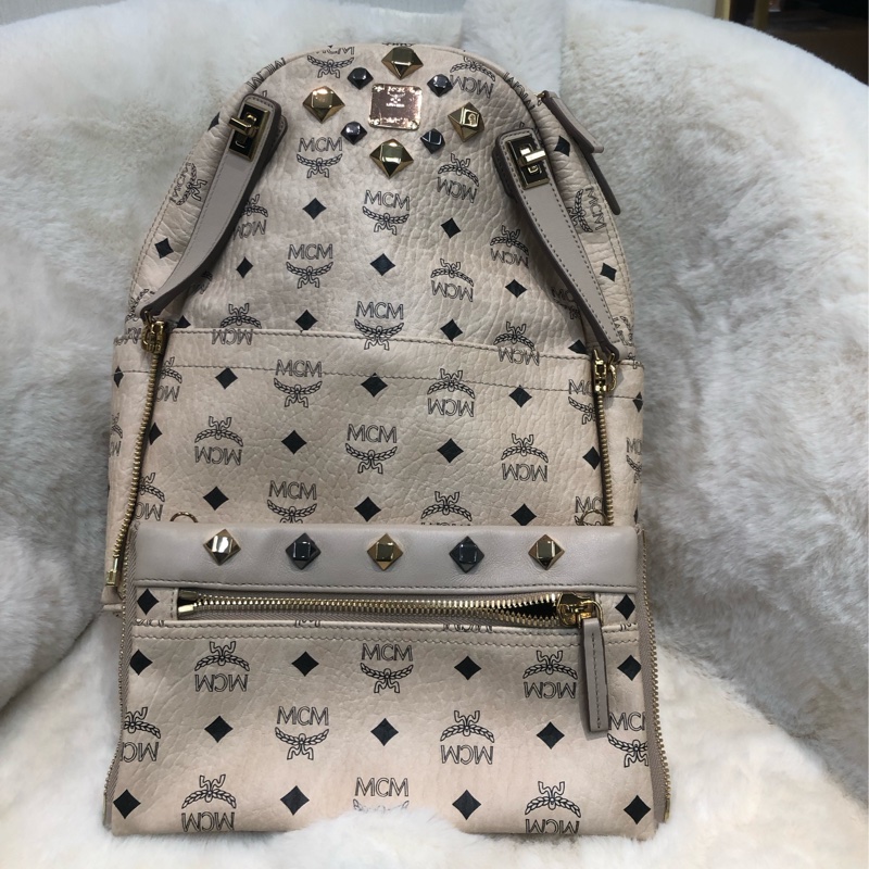 MCM 米杏色 兩用背囊 XB318-8