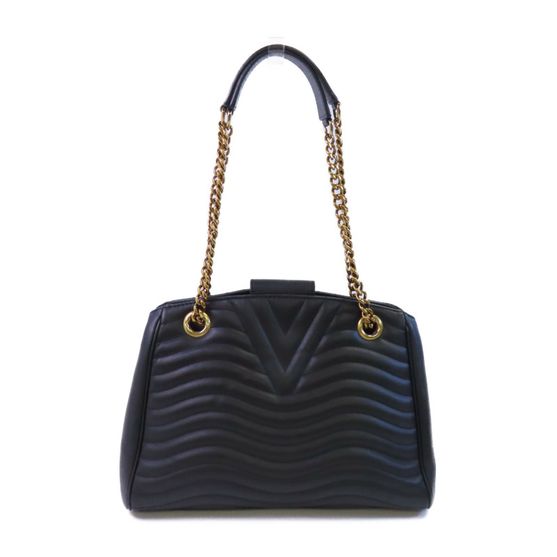 LOUIS VUITTON 牛皮皮革New Wave金扣鏈帶肩背袋-1