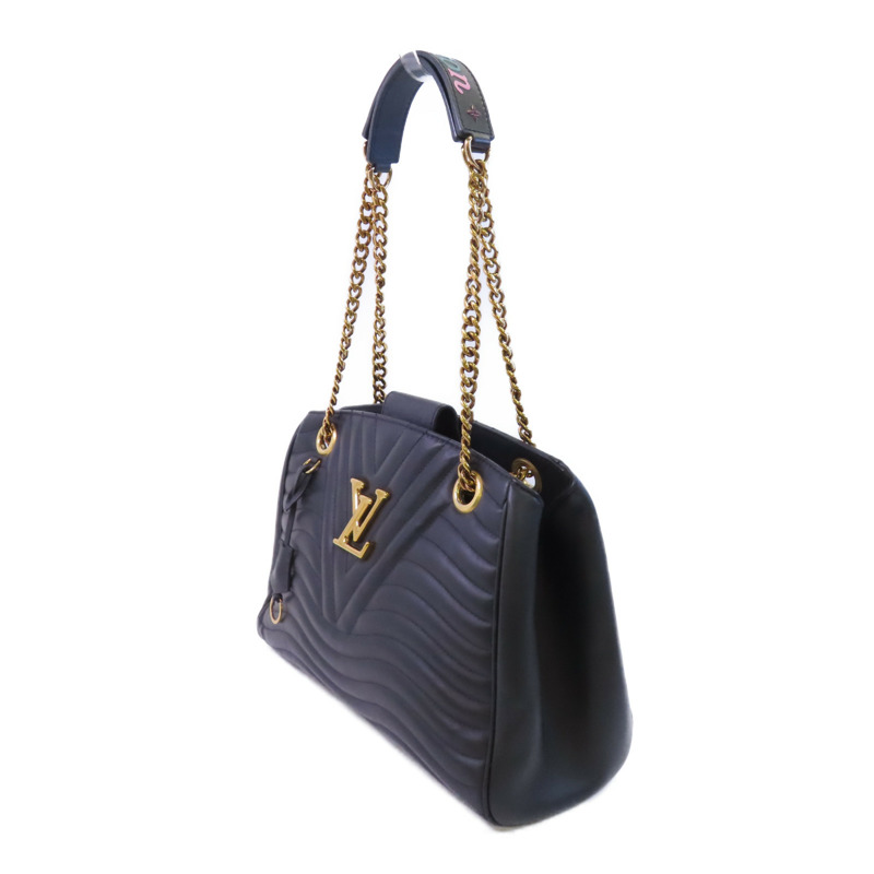 LOUIS VUITTON 牛皮皮革New Wave金扣鏈帶肩背袋-2