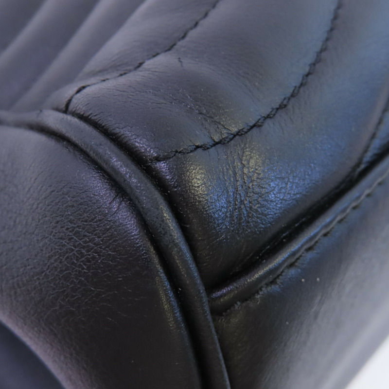 LOUIS VUITTON 牛皮皮革New Wave金扣鏈帶肩背袋-6