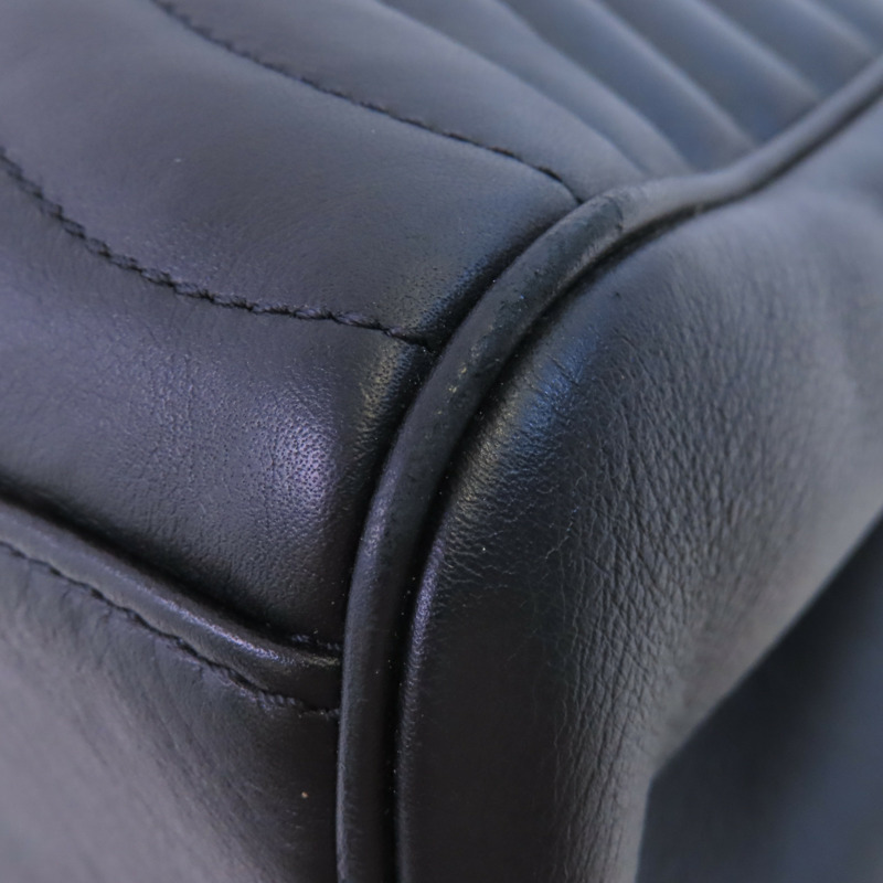 LOUIS VUITTON 牛皮皮革New Wave金扣鏈帶肩背袋-7